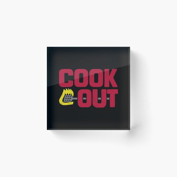 Item preview, Cookout - Vintage Chalk Texture - Red & Gray designed and sold by sticker-stacker.