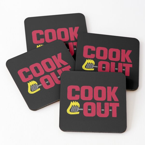 Item preview, Cookout - Vintage Chalk Texture - Red & Gray designed and sold by sticker-stacker.