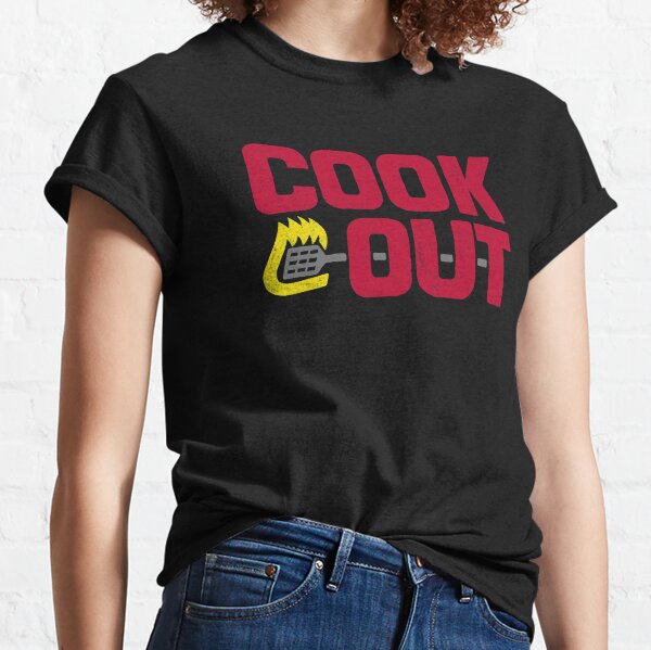 Cookout - Vintage Chalk Texture - Red & Gray Classic T-Shirt