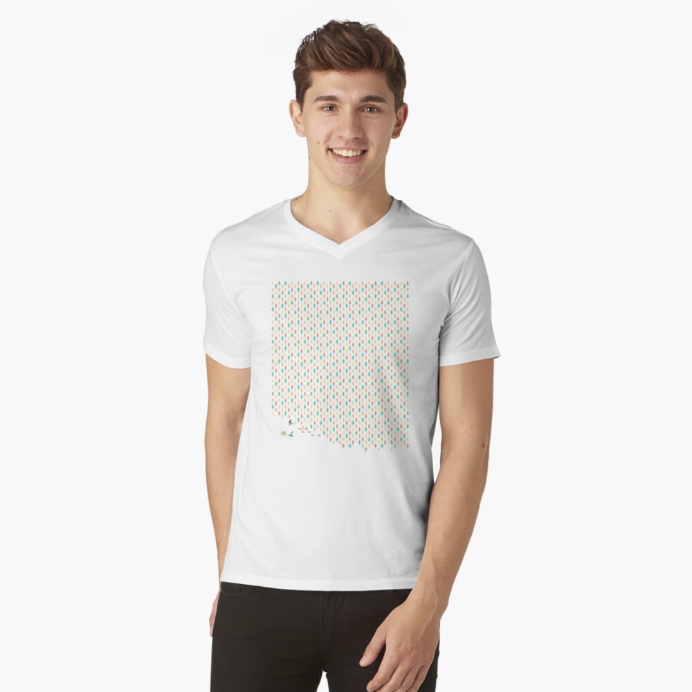 Item preview, V-Neck T-Shirt designed and sold by thepapercrane.