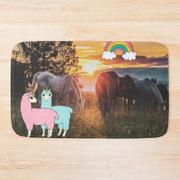 Item preview, LLamacorns and Horses and Rainbow and Earth. designed and sold by kelly jones.