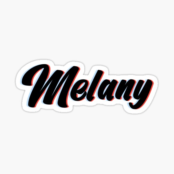 Name Melany Stickers for Sale