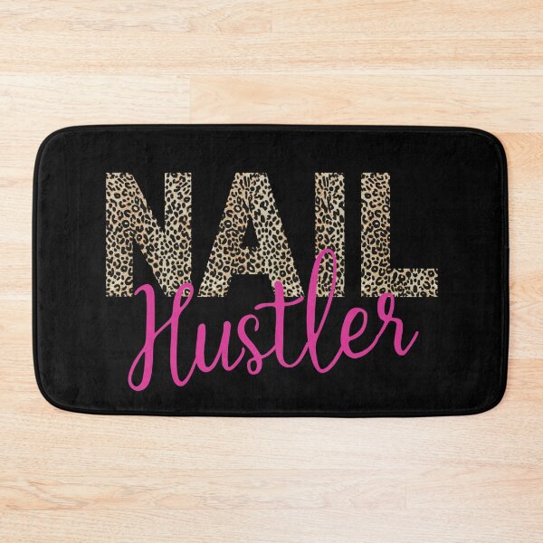 Item preview, Leopard Nail Hustler Nail Tech Techniques Nail Boss Nail Polish Art Beauticians Salon Décor designed and sold by Dr.YesOrNo.