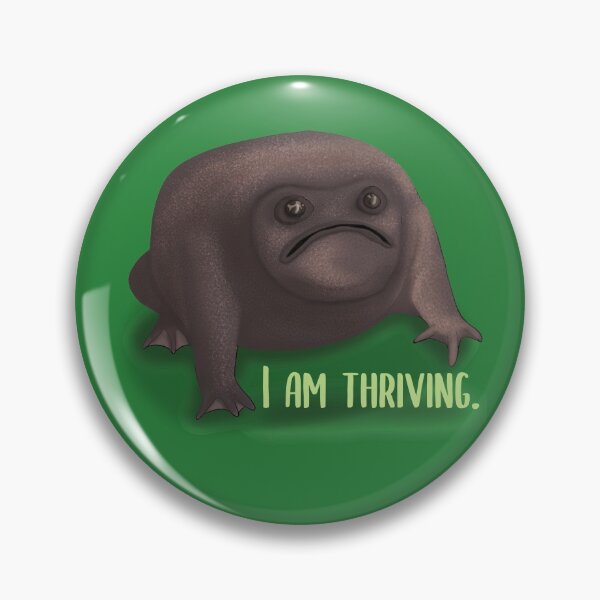 Item preview, Grumpy frog is thriving (light text version) designed and sold by EmyBeeDesigns.