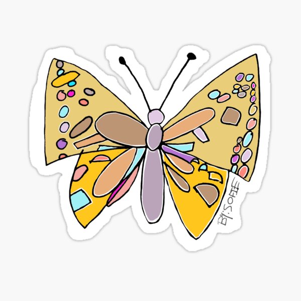 Butterfly By Sofie Sticker