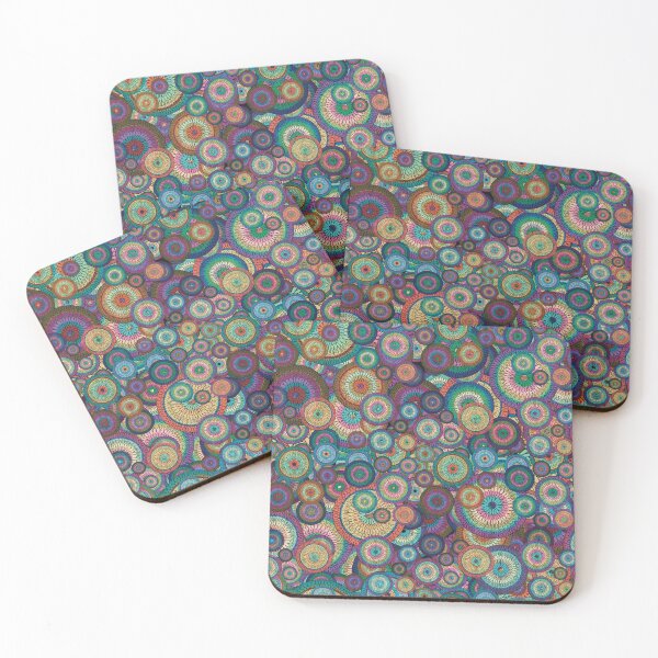Item preview, Neon Rainbow Mandala Confetti  designed and sold by cherdoodles.