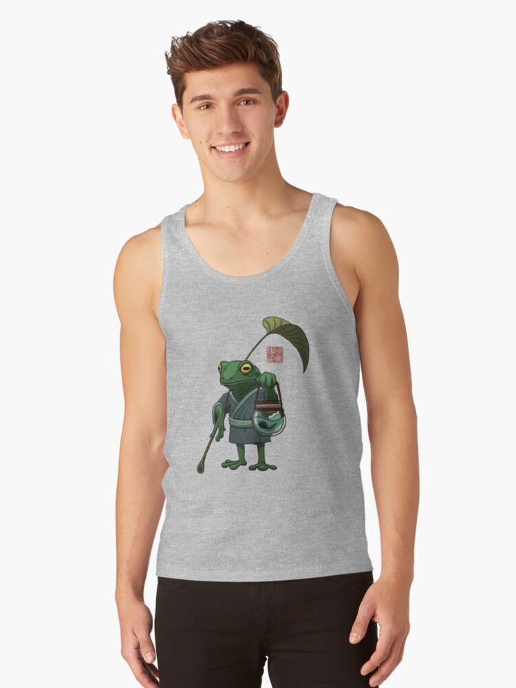 Thumbnail 1 of 3, Tank Top, A Frog and His Son designed and sold by DingHuArt.
