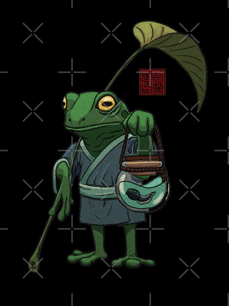 Thumbnail 7 of 7, Oversized T-Shirt, A Frog and His Son designed and sold by DingHuArt.