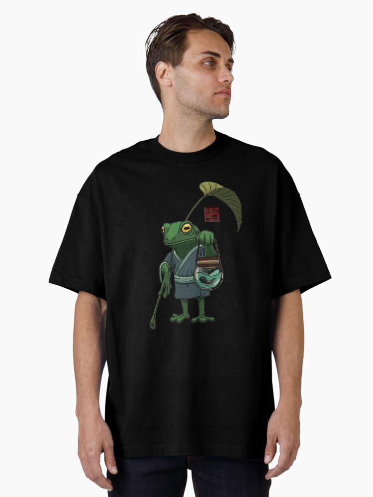 Thumbnail 1 of 7, Oversized T-Shirt, A Frog and His Son designed and sold by DingHuArt.