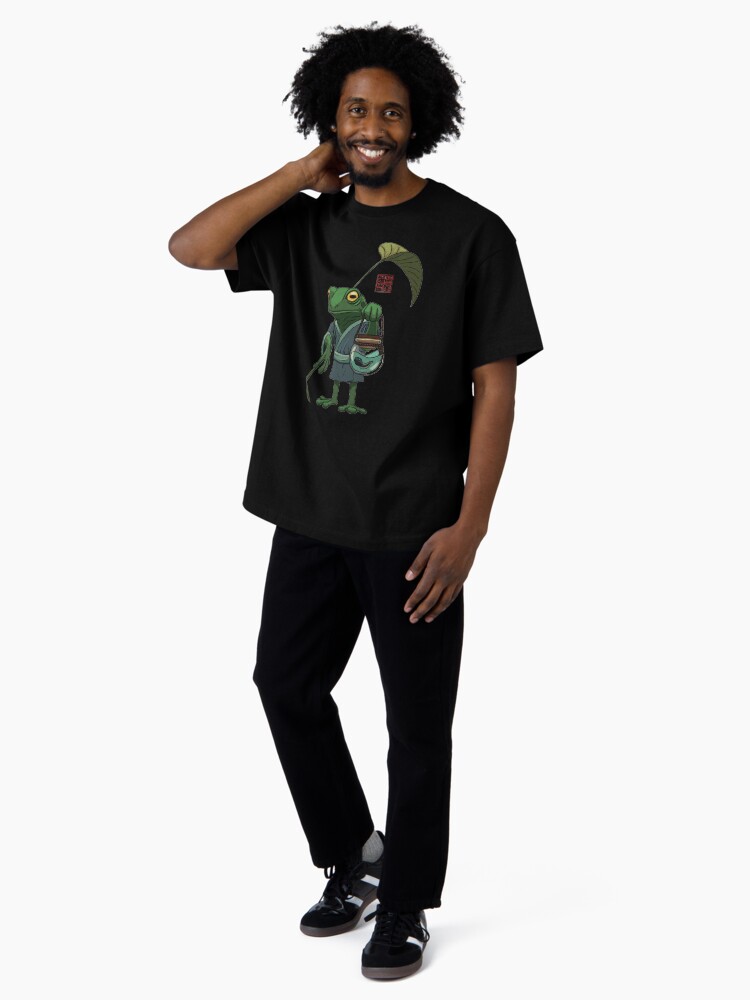 Thumbnail 4 of 7, Oversized T-Shirt, A Frog and His Son designed and sold by DingHuArt.