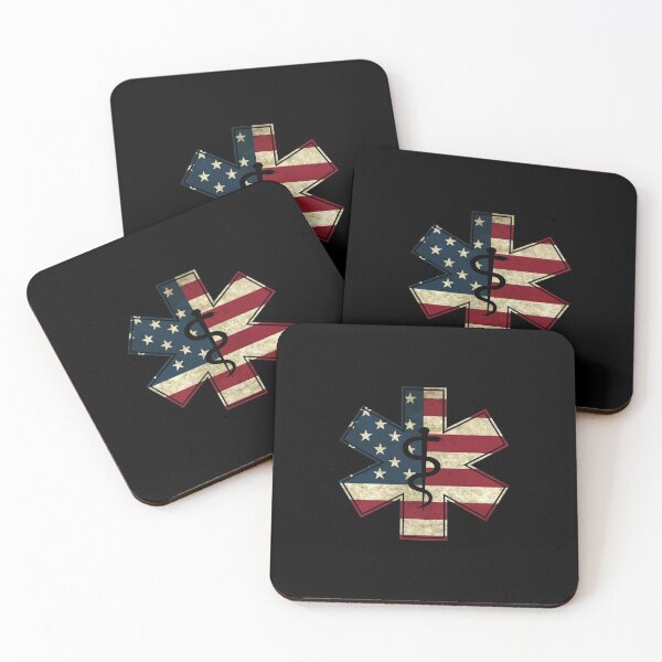 Item preview, Emt Star Of Life Ems First Responder Emts American Flag Gift designed and sold by elamlakini.