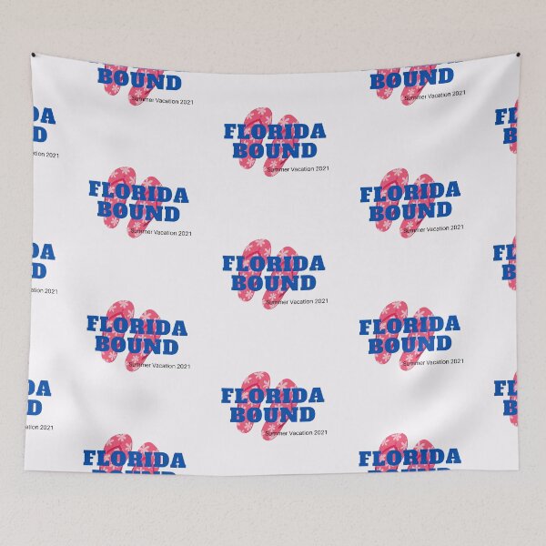 Item preview, Florida Bound Hot Pink and Blue #SummerVacation2021 designed and sold by GeoTeasters.