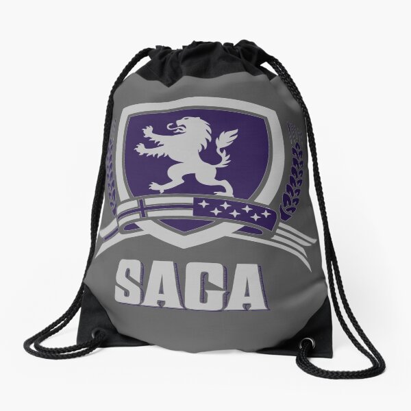 SAGA Official Merchandise BLACK Drawstring Bag