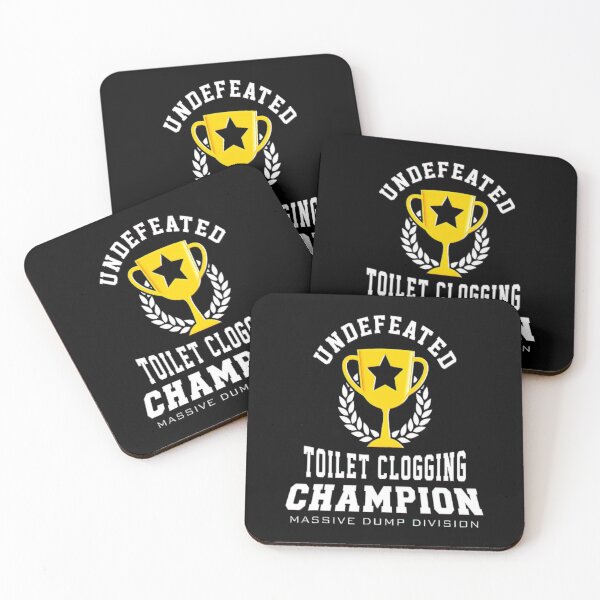 Item preview, Undefeated Toilet Clogging Champ - Funny Dad Gift Mens Joke designed and sold by BargerStore.