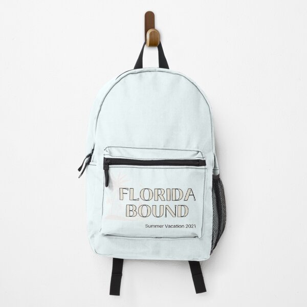 Item preview, Florida Bound palm tree black wording #SummerVacation2021 designed and sold by GeoTeasters.