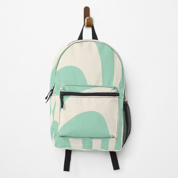 Item preview, Pastel Green and Creme Stripes Wave Abstract Design designed and sold by patternsoup.