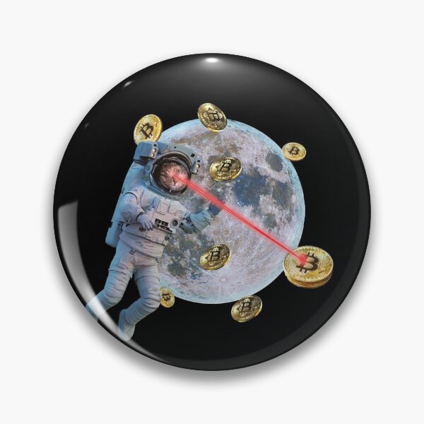 Item preview, Laser Eyes Cat Astronaut HODL Crypto Bitcoin To The Moon Gear designed and sold by DynamicDesign.