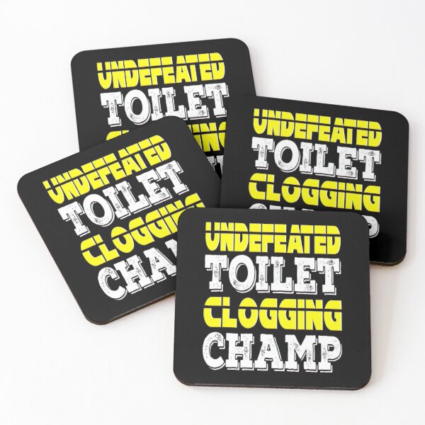 Item preview, Undefeated Toilet Clogging Champ Funny Quotes For Men Boys designed and sold by BargerStore.