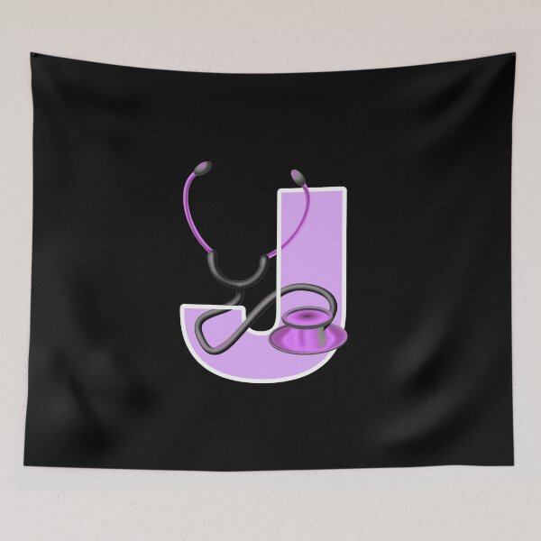 Item preview, md, doctor, letter j, alphabet designed and sold by doctors-apparel.