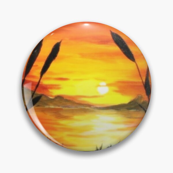 Item preview, Sunset and Cattails designed and sold by PaintDesignWine.