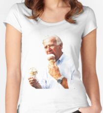 Joe Biden Eating Ice Cream Women's Fitted Scoop T-Shirt