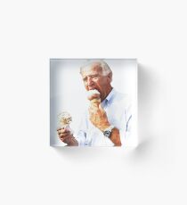 Joe Biden Eis essen Acrylblock