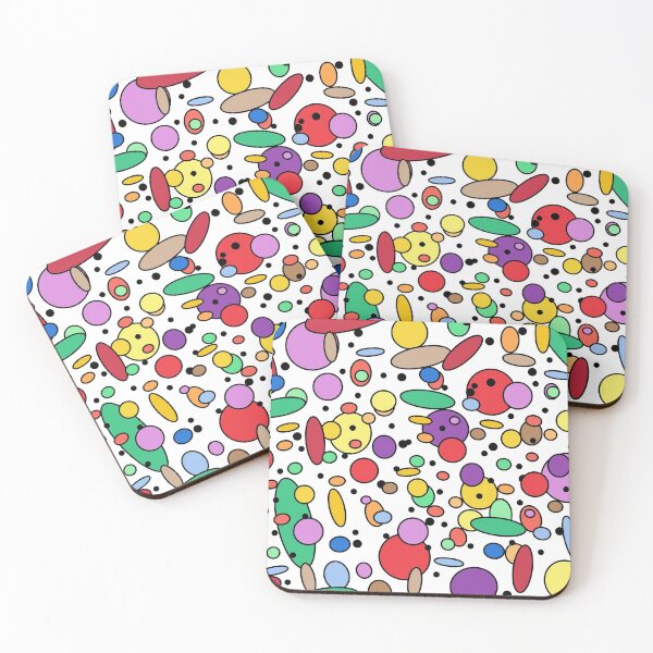 Item preview, All-Over Multi-color, Random Circles, Oblong Shapes, Dots Design designed and sold by ThisNThatImages.