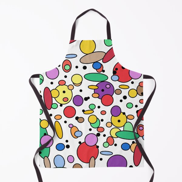 Item preview, All-Over Multi-color, Random Circles, Oblong Shapes, Dots Design designed and sold by ThisNThatImages.