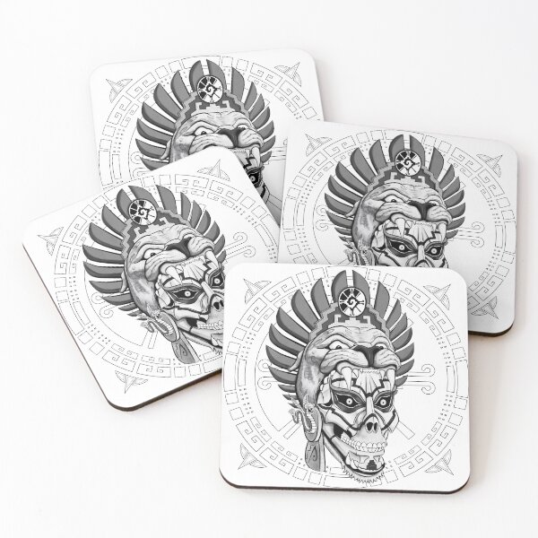 Item preview, Jaguar Warrior Skull design by Kasey Dutton designed and sold by Caummon Thread.
