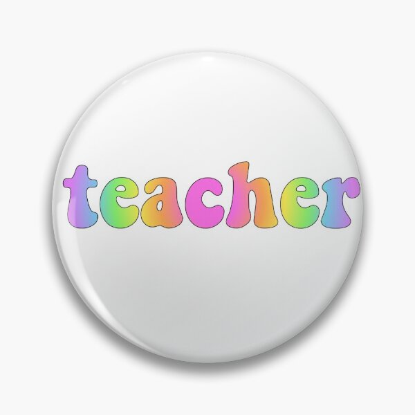 Item preview, Retro Teacher Gradient Pastel Rainbow designed and sold by MarthaCreates.