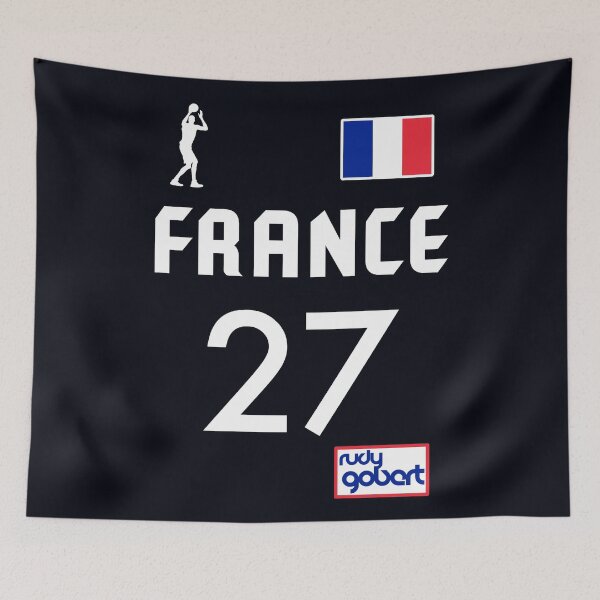 Item preview, Rudy Gobert ))(( 2021 France Basketball Team Jersey designed and sold by acquiesce13.