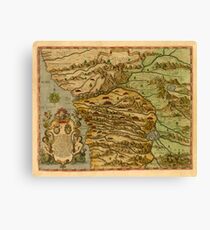 Map Of The Congo 1597 Canvas Print