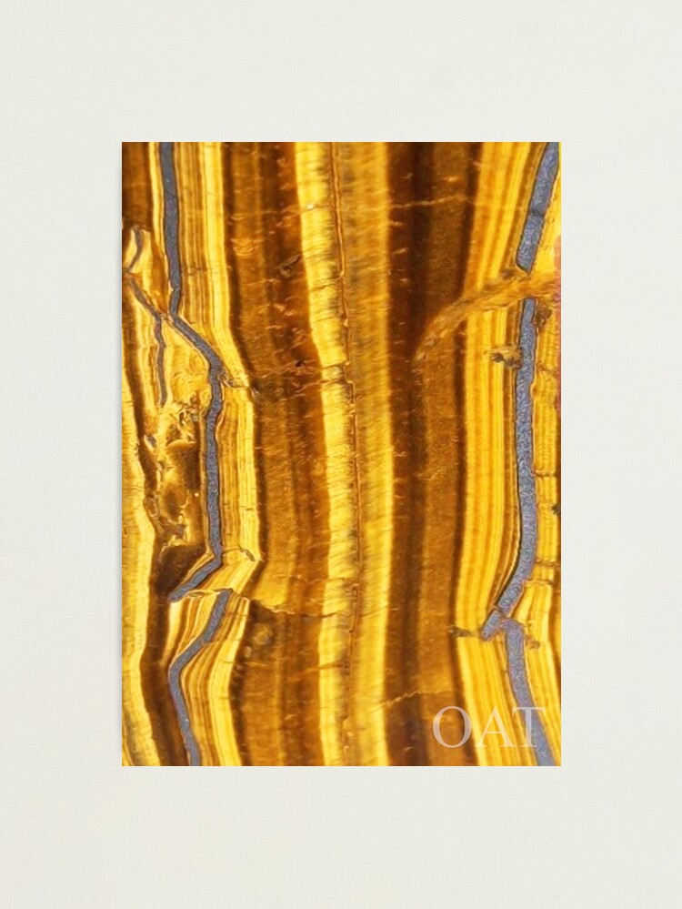 Alternate view of Tigers Eye Gemstone Frequency Photographic Print