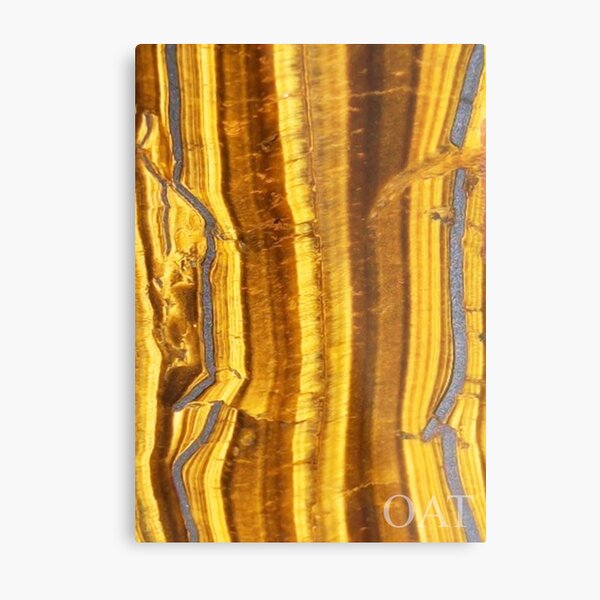 Tigers Eye Gemstone Frequency Metal Print