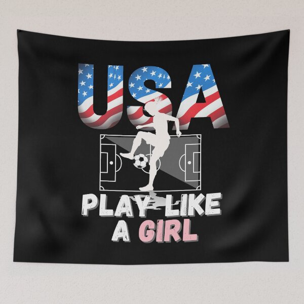 Item preview, Play Like Girl (Football) designed and sold by i-longmanshop.