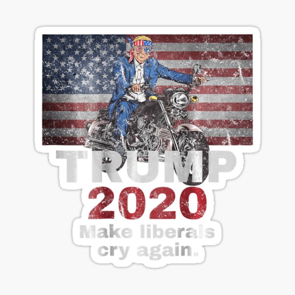 WHOLESALE LOT OF 20 BIKERS FOR  TRUMP 2020 MOTORCYCLE STICKER 2020 President USA 