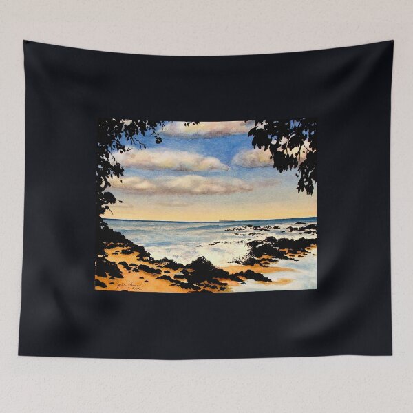 Item preview, Tropical Hawaiian Maui Beach Watercolor  designed and sold by KarisCanvasShop.