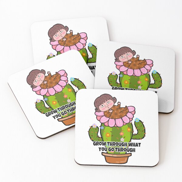 Item preview, Grow through what you go through. Middle finger girl grows from cactus designed and sold by Ms-Wgaf.