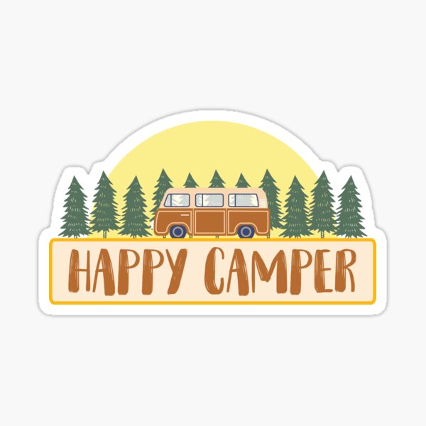 Happy Camper (Van) Sticker