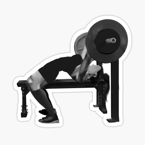 Girl power weight lifting Sticker by soniaaseguin