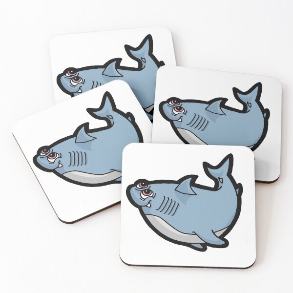Item preview, Happy Swimming Shark designed and sold by DaDoodledrawing.