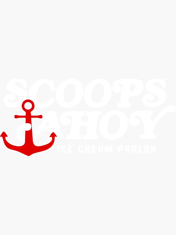 "Best Selling Scoops Ahoy Merchandise" Sticker by citrosnelle Redbubble