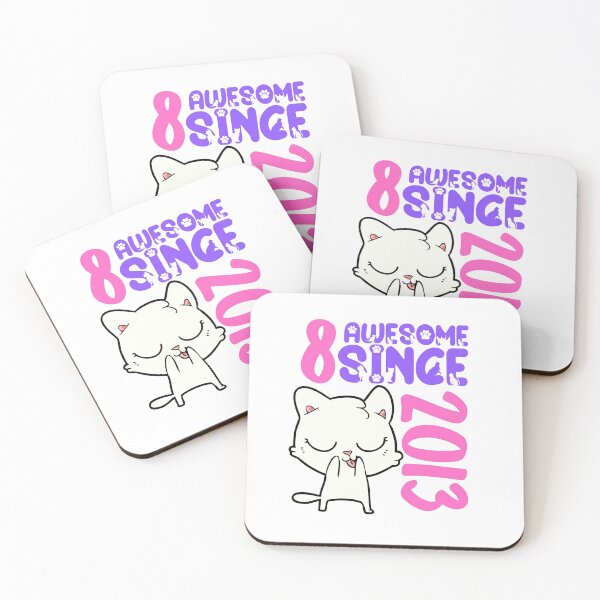 Item preview, 8 - Awesome Since 2013 Cute Cat designed and sold by HROC.