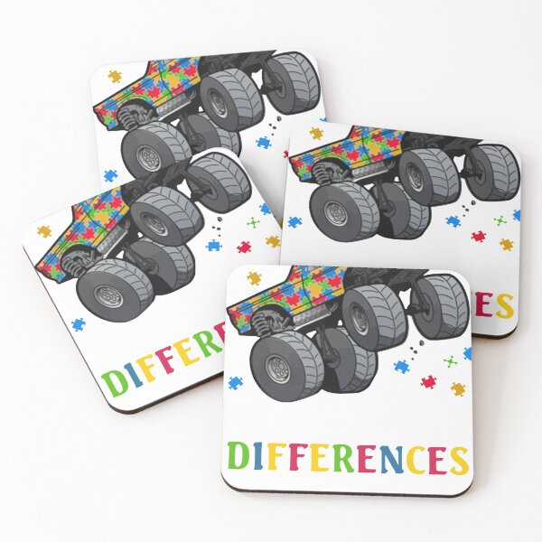 Item preview, Autism Awareness Embrace Differences Monster Truck B085J4DFGH designed and sold by KatiestoreDT.