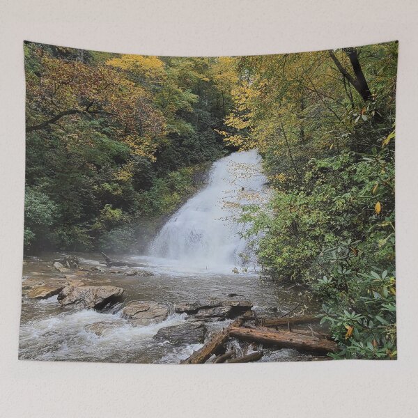 Item preview, Autumn Fall Foliage Waterfall designed and sold by squalkerTee.