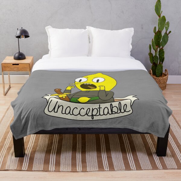 Zitronengrab Fleecedecke