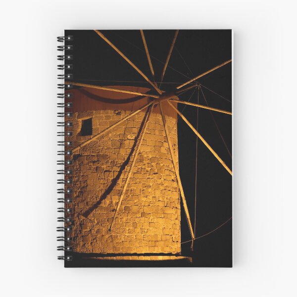 Item preview, Old greek windmill at night designed and sold by Michaelerch.