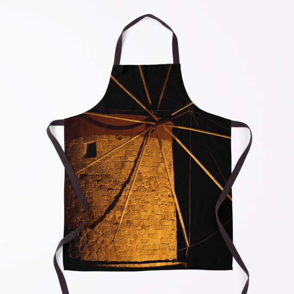 Item preview, Old greek windmill at night designed and sold by Michaelerch.
