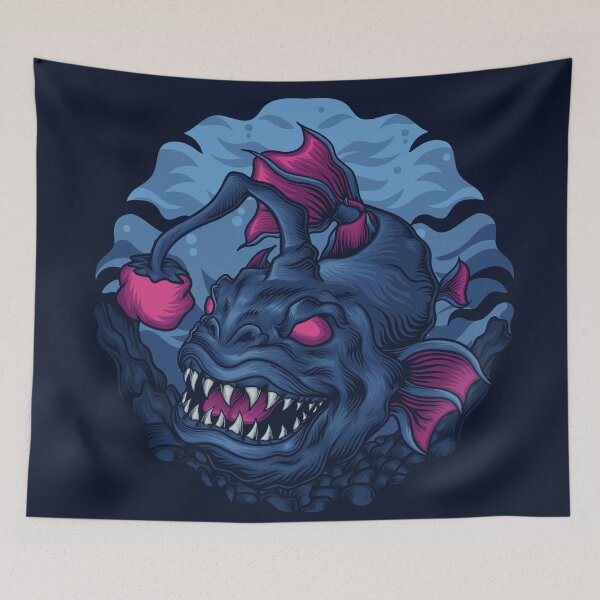 Item preview, Angler Fish Illustration designed and sold by Peekonet.