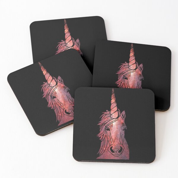 Item preview, Pink starry unicorn portrait designed and sold by Astralia.